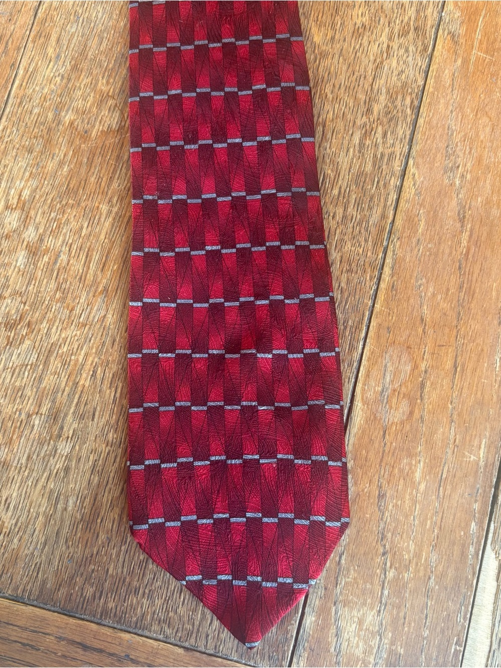 Grateful Dead Red and Gray Patterned Men's Tie